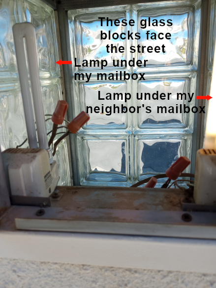  Mailbox pillar lamps 